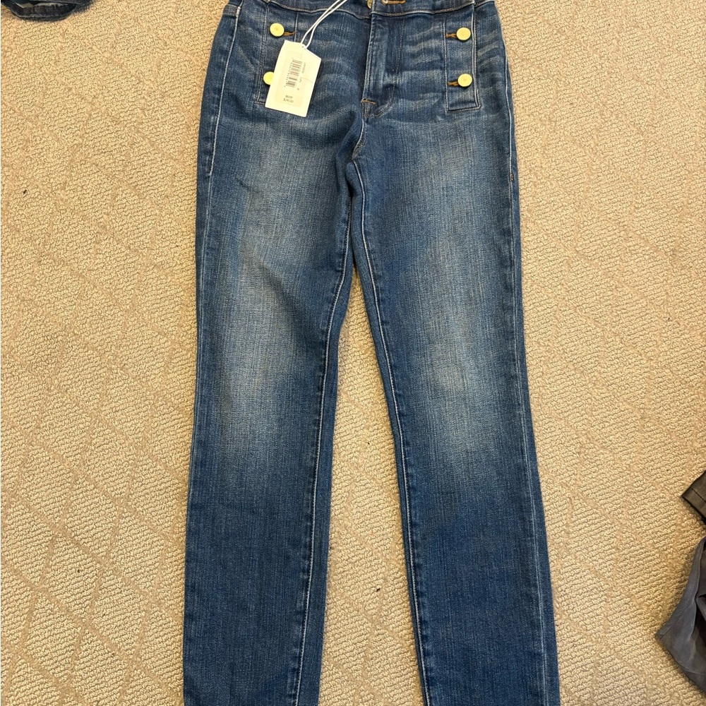 Frame Denim Le High Side Button Lupin
Skinny Jeans size 25 NWT
